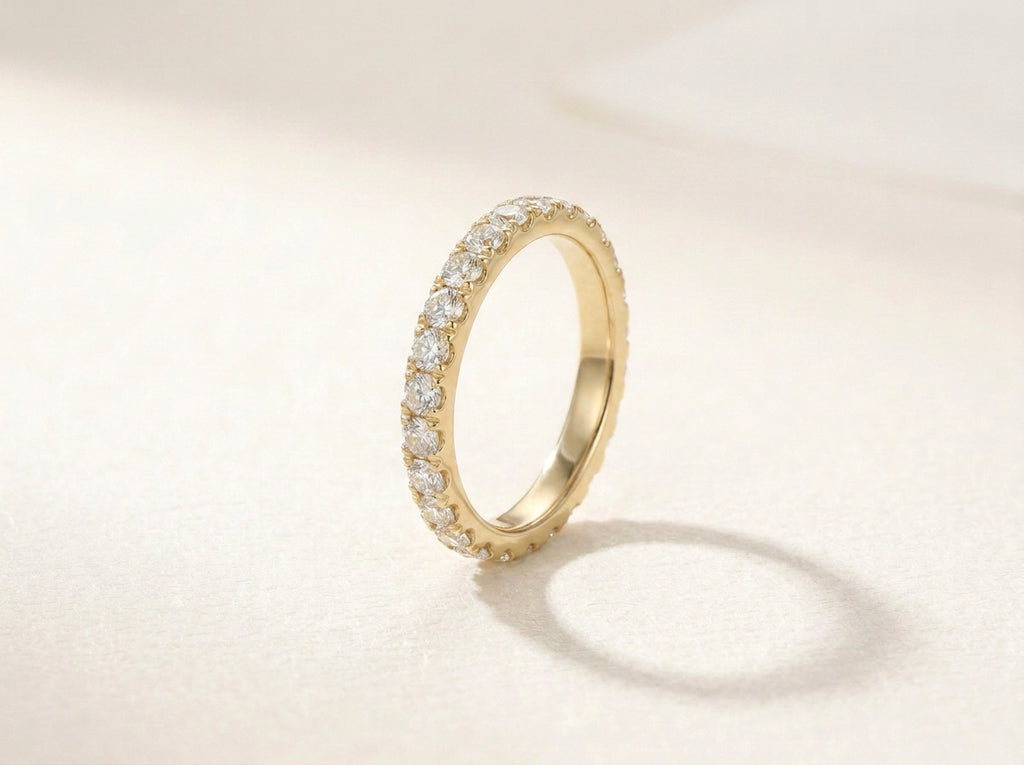 Eternity Pavé Ring in 18 Karat Goldvermeil