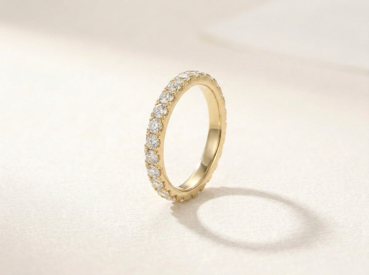 Eternity Pavé Ring in 18 Karat Goldvermeil