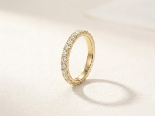 Eternity Pavé Ring in 18 Karat Goldvermeil